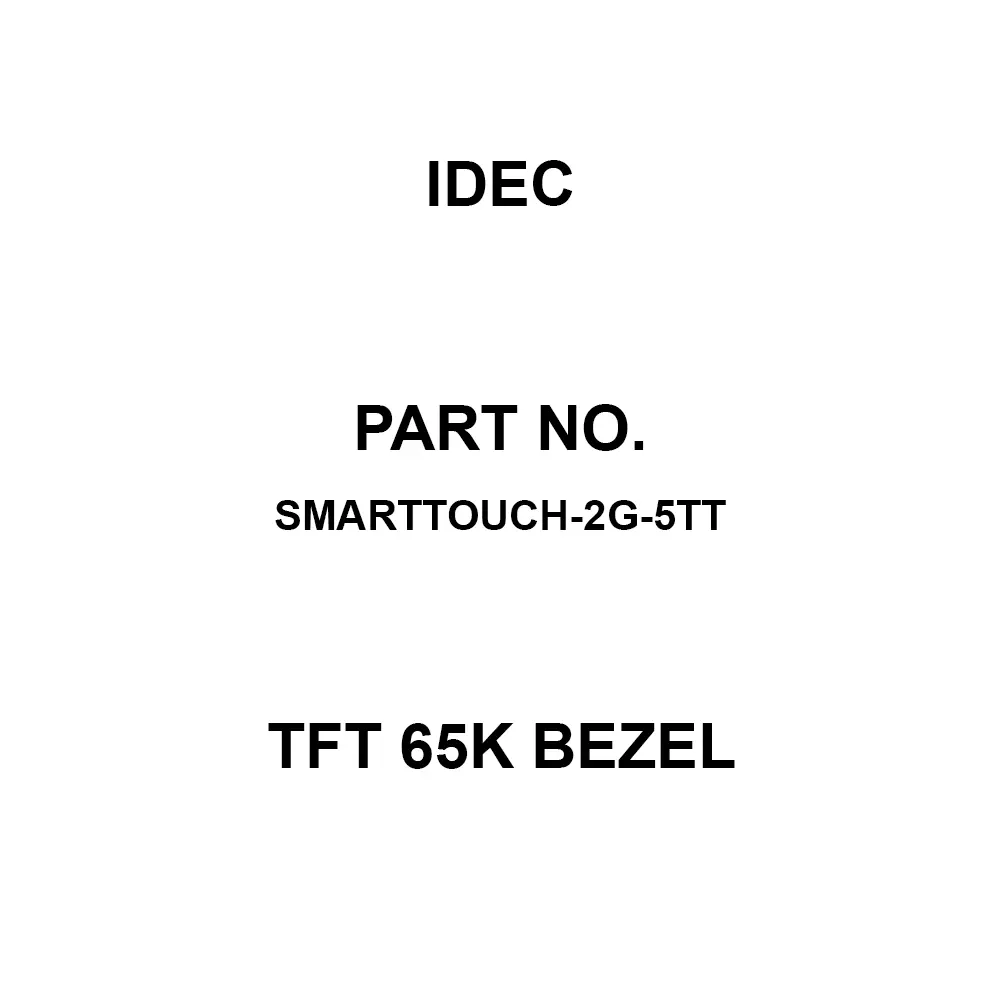 IDEC TFT 65K Bezel -20°C to +60°C, SMARTTOUCH-2G-5TT