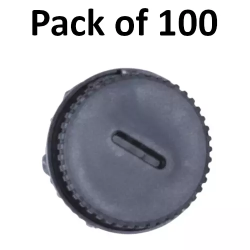 Elettro Blanker Black Polyamide 6 Plastic Body, Size ø22.5 mm Thrd.x18 mm H, ETBL-01 (Pack of 100)