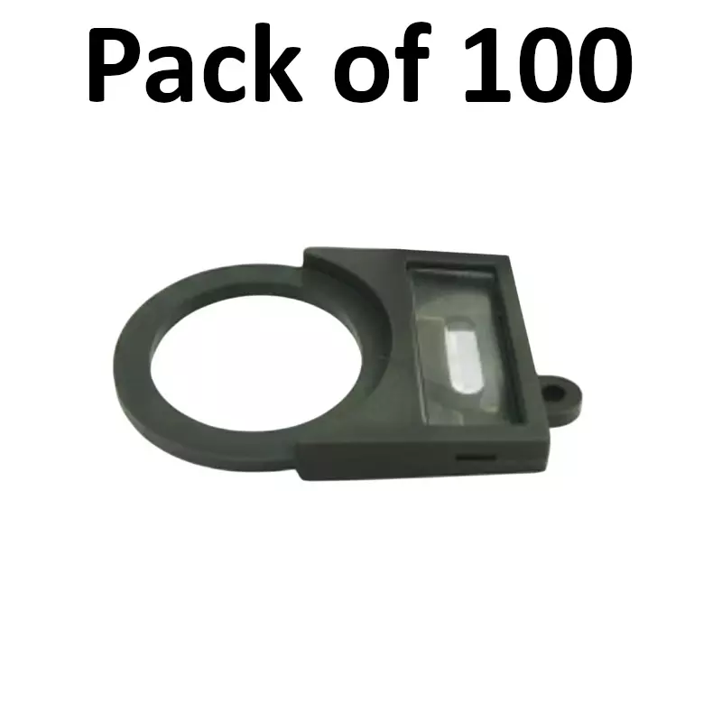 Elettro Legend Plate Black Polyamide 6 Plastic Body, Size (25x18 mm ) O/ 22.2, ETLP-06 (Pack of 100)