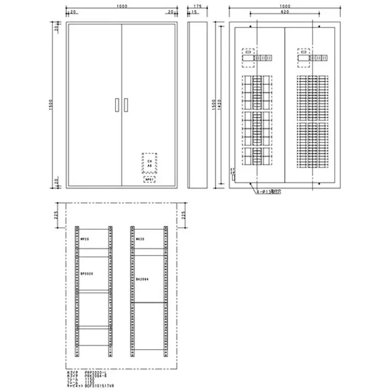 Panasonic Cantatch Arrow Plate 64 Circuits 225/200 Amp, BN2064TYRH