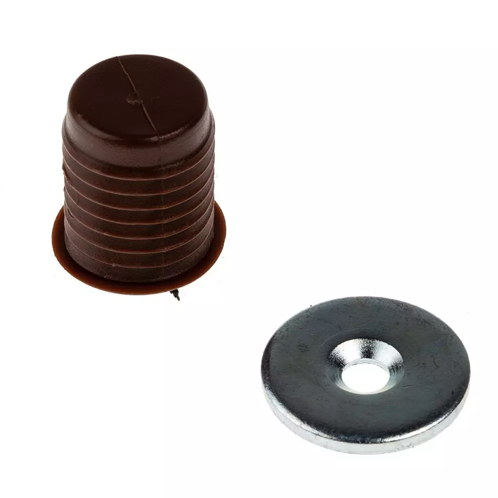 RS PRO Magnetic Catch Plastic Zinc Plated 15.4 mm 13 mm, 6659932 (Pack of 4 Pcs)