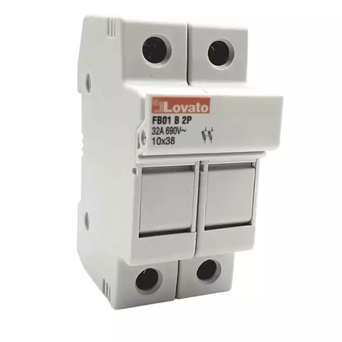 Lovato 32A Rail Mount Fuse Holder, 2P, 690 V AC, FB01B2P