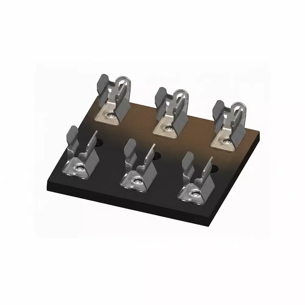 KEYSTONE Fuse Blocks Panel Mount 3 Pole 15 A Current Rating 500 VAC Voltage Rating, 3538