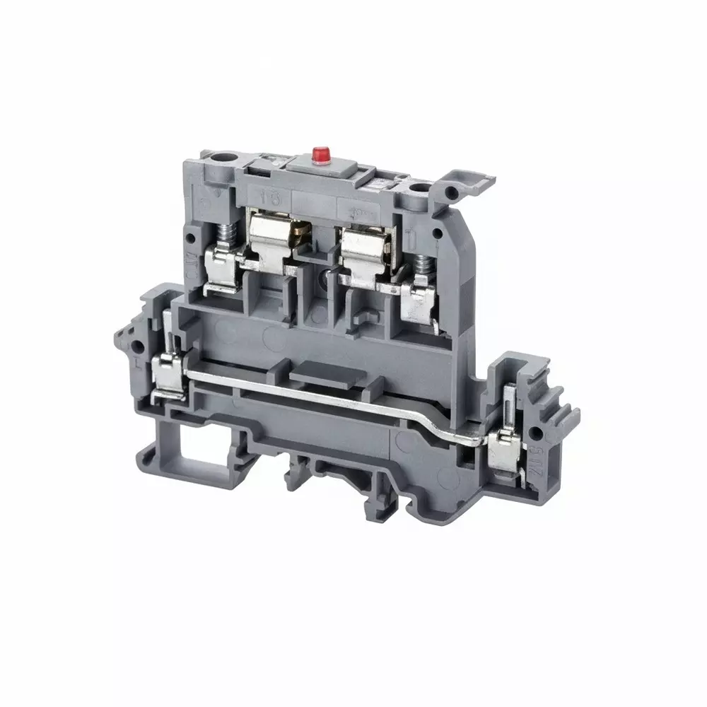 ALTECH Fuse Blocks DIN Rail 4 Pole 6.3 A Current Rating 800 V Voltage Rating, DDFL4ULR