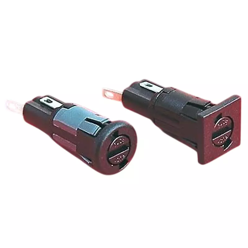 BULGIN LIMITED Touchproof Fuse Holder Panel Mount Solder Lug 10 Amp 1 Pole 5x20 mm, FX0369/1