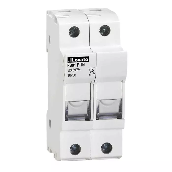 Lovato 32A Rail Mount Fuse Holder, 2P, 690 V AC, FB01F1N