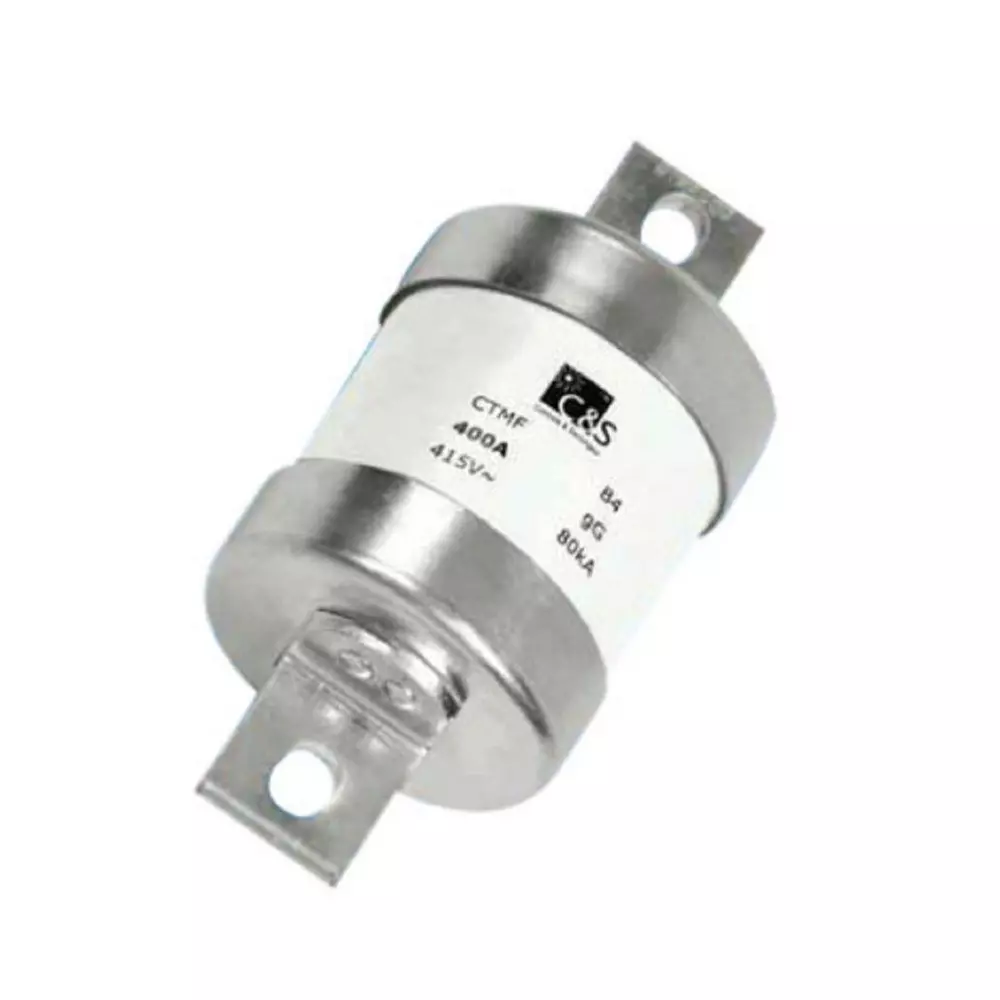 C&S Electric Bolted Type HRC Fuse Link Central TAG 2 Hole Fixing Type B4 Size 400 Amp, CTMF400A