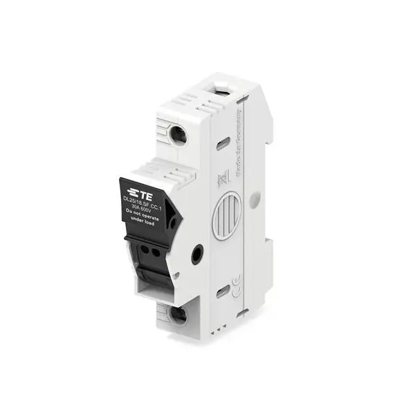 TE CONNECTIVITY Fuse Holders DIN Rail 1 Pole 30 A Current Rating 600 VAC/DC Voltage Rating, 1SNF100031R0000