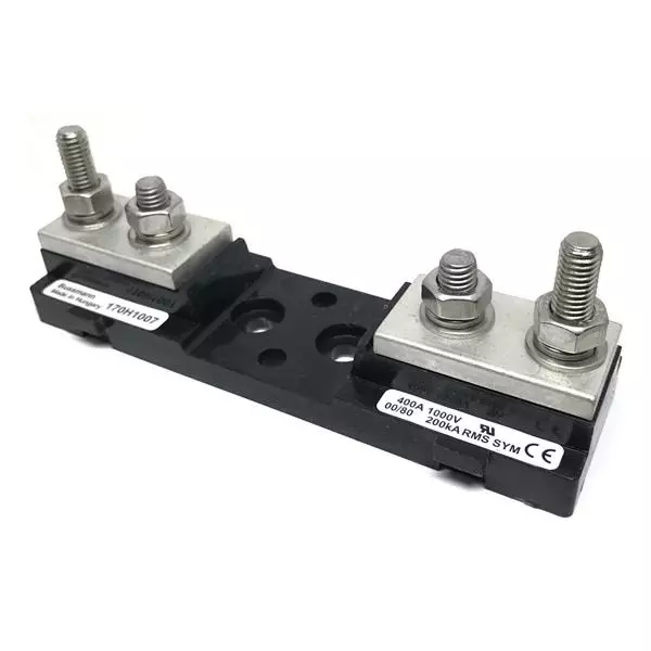 EATON Fuse Blocks Panel Mount 1 Pole 400 A Current Rating 1 kVAC Voltage Rating, 170H1007