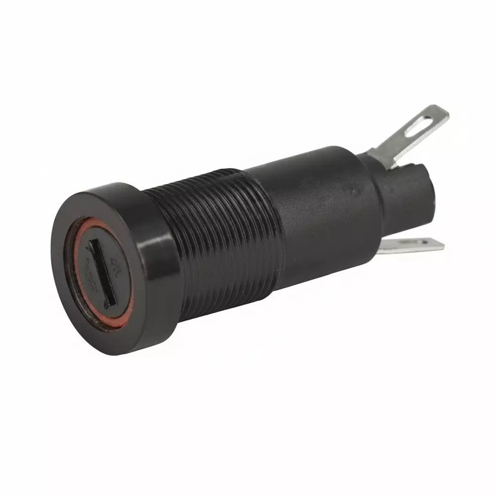 SCHURTER Fuse Holders Panel Mount 1 Pole 10 A Current Rating 250 VAC Voltage Rating, 31.1185