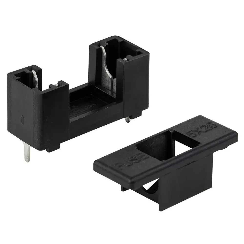 RS PRO Fuse Holder 6.3 Amp 250 V AC PA 5x20 mm PCB Mount IP20, 2773923 (Pack of 1000)