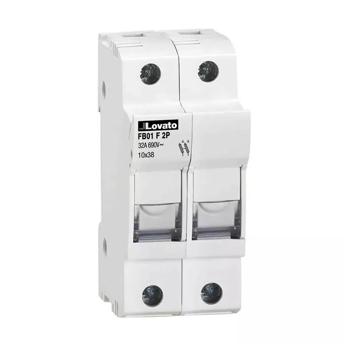 Lovato 32A Rail Mount Fuse Holder, 2P, 690 V AC, FB01F2P