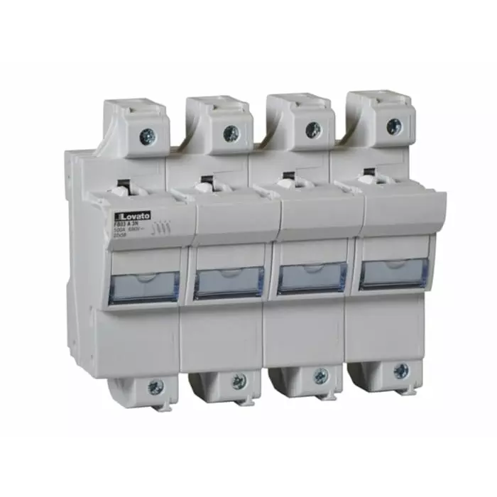 Lovato 100A Fuse Holder No for 22 x 58 mm Fuse, 3P+N, 690 V AC, FB03A3N