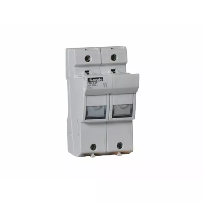 Lovato 50A Base Mount Fuse Holder for 14 x 51 mm Fuse, 2P, 690 V AC, FB02A2P