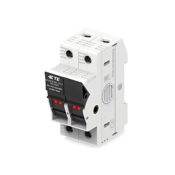 TE CONNECTIVITY Fuse Holders DIN Rail 2 Pole 30 A Current Rating 600 VAC/DC Voltage Rating, 1SNF100034R0000