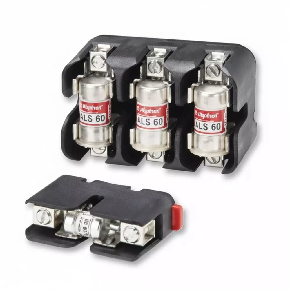 Littelfuse Fuse Blocks Panel Mount 3 Pole 100 A Current Rating 300 V Voltage Rating, LFT301003CS