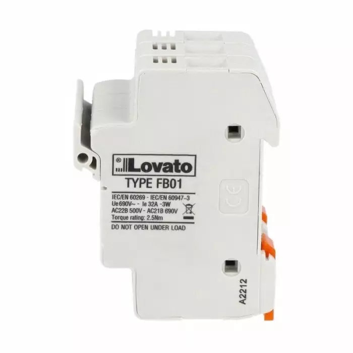 Lovato 32A Fuse Holder for 10 x 38 mm Fuse, 3P, 690 V AC, FB01B3P