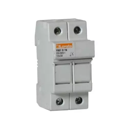 Lovato 32A Fuse Holder for 10 x 38 mm Fuse, 1P, 690 V AC, FB01B1N