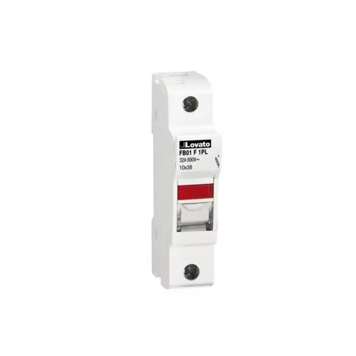 Lovato 32A Fuse Holder for 10 x 38 mm Fuse, 1P, 690 V AC, FB01F1PL