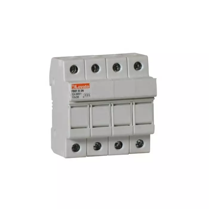 Lovato 32A Fuse Holder for 10 x 38 mm Fuse, 3P, 690 V AC, FB01B3N