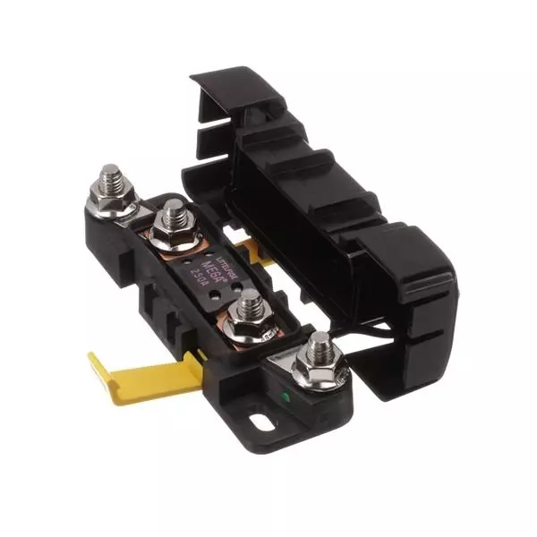 Littelfuse Fuse Holders Panel Mount 1 Pole 250 A Current Rating 32 VDC Voltage Rating, 880014250