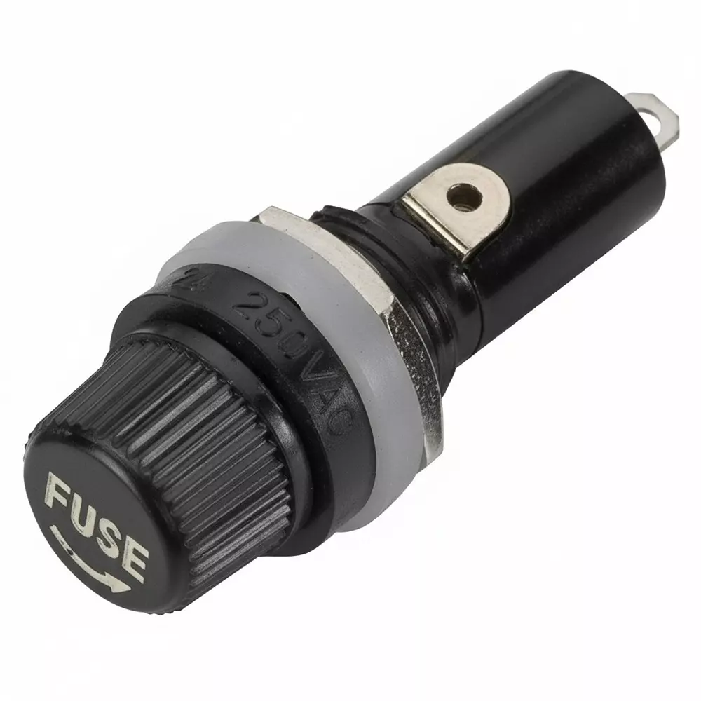 EATON ELECTRONICS Fuse Holders Panel Mount 1 Pole 10 A Current Rating 250 VAC Voltage Rating, BK1-HTJ-602I