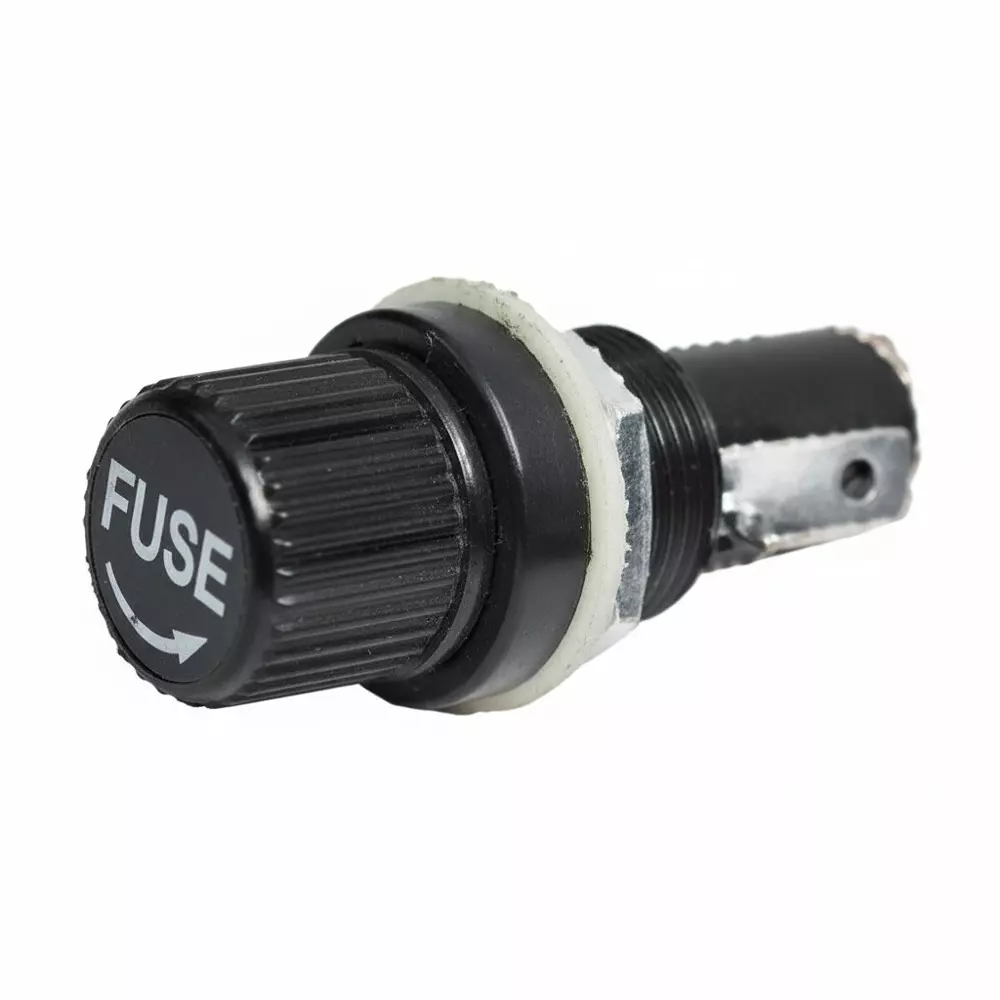 Shin Chin Fuse Holders Panel Mount 1 Pole 10 A Current Rating 250 VAC Voltage Rating, R3-13E