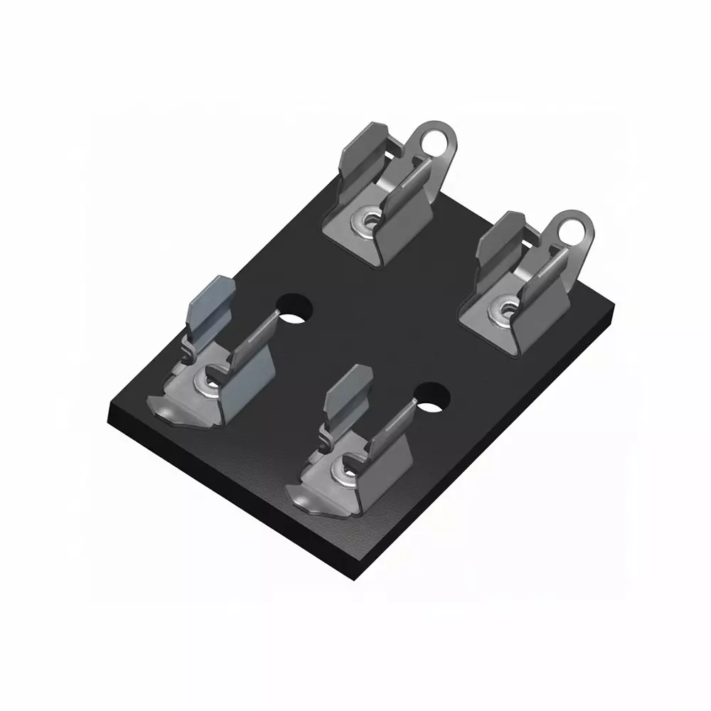 KEYSTONE Fuse Blocks Panel Mount 2 Pole 15 A Current Rating 500 VAC Voltage Rating, 3541