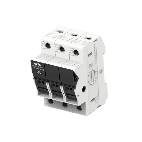 TE CONNECTIVITY Fuse Holders DIN Rail 3 Pole 32 A Current Rating 690 VAC/DC Voltage Rating, 1SNF100027R0000