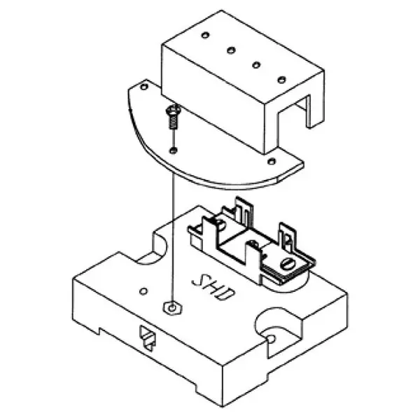 SOLAHD Fuse Blocks Panel Mount 1 Pole 15 A Current Rating 250 V Voltage Rating, FB2