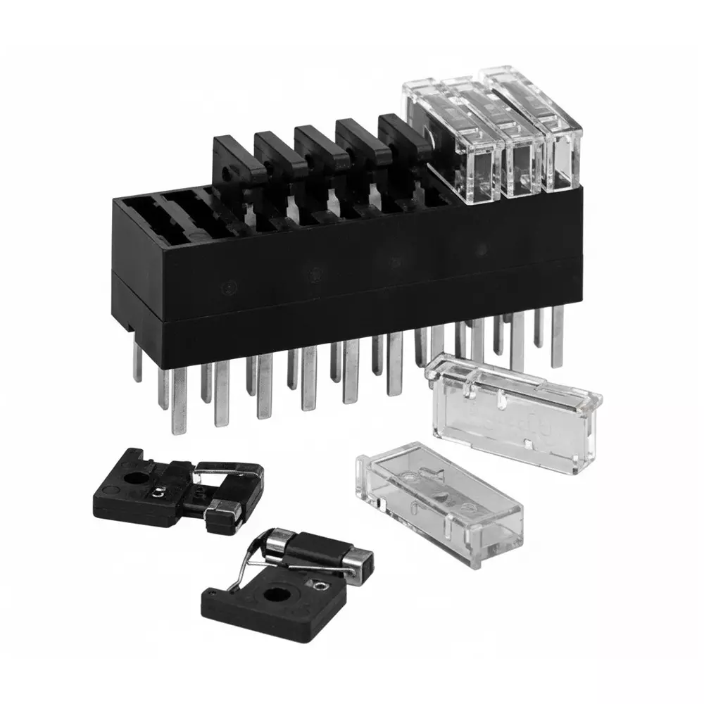 EATON Fuse Holders PCB Mount 10 Pole 15 A Current Rating 125 VAC, 60 VDC Voltage Rating, HLT-10