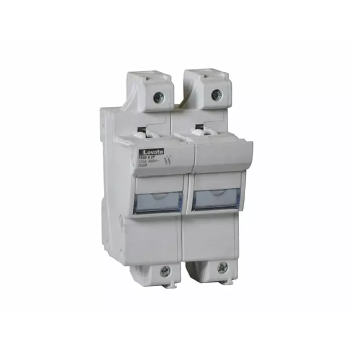 Lovato 100A Base Mount Fuse Holder for 22 x 58 mm Fuse, 2P, 690 V AC, FB03A2P