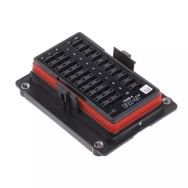 EATON Fuse Panels Panel Mount 30 A Current Rating MINI Fuse Size/Group, 15306-4-0-4