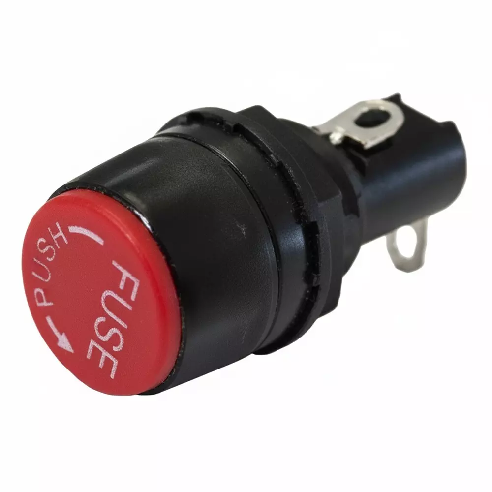 Shin Chin Fuse Holders Panel Mount 1 Pole 10 A Current Rating 250 VAC Voltage Rating, R3-78A-2N4-B