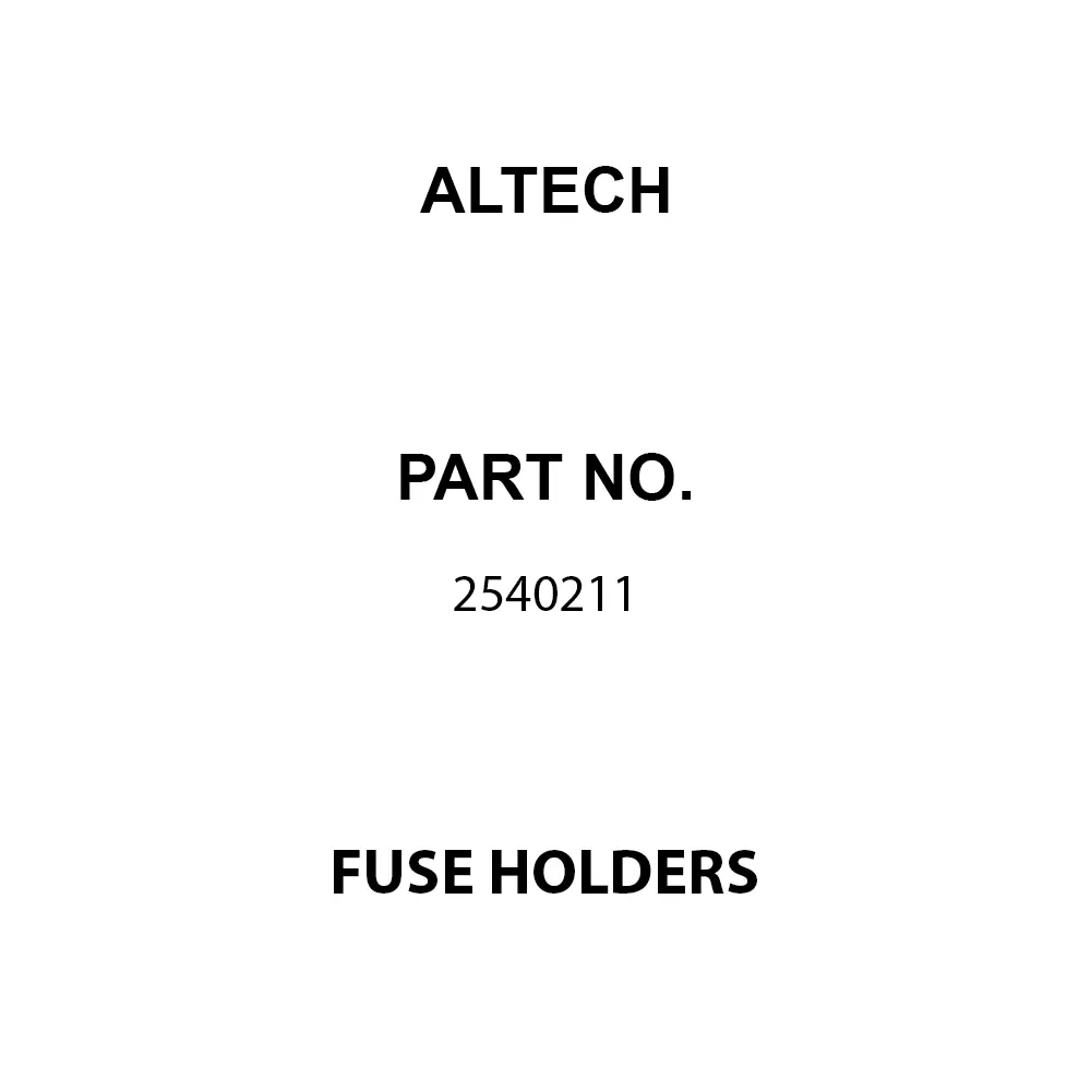 ALTECH Fuse Holders DIN Rail 1 Pole 25 A Current Rating 1 kV Voltage Rating, 002540211