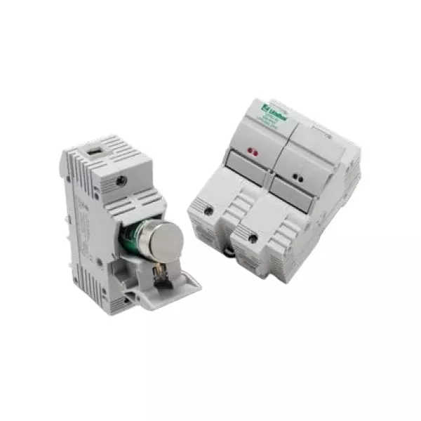 Littelfuse Fuse Blocks DIN Rail 2 Pole 60 A Current Rating 600 VAC/DC Voltage Rating, LFPSJ602.ZXID