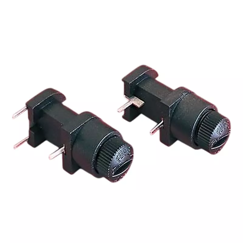 BULGIN LIMITED Shock-Safe Fuse Holder PCB Mount Through Hole, Horizontal 6.3 Amp 1 Pole 5x20 mm, FX0330