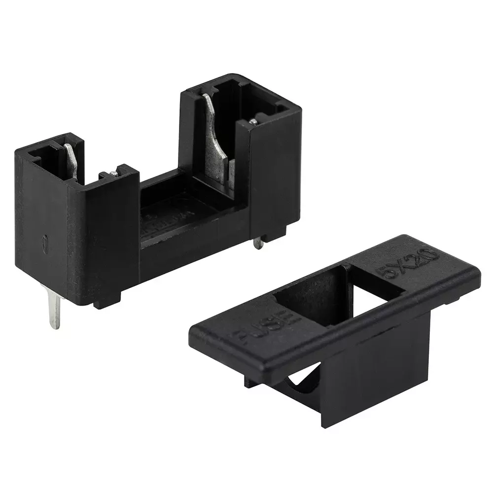 RS PRO Fuse Holder 6.3 Amp 250 V AC PA 5x20 mm PCB Mount IP20, 2773925 (Pack of 5)