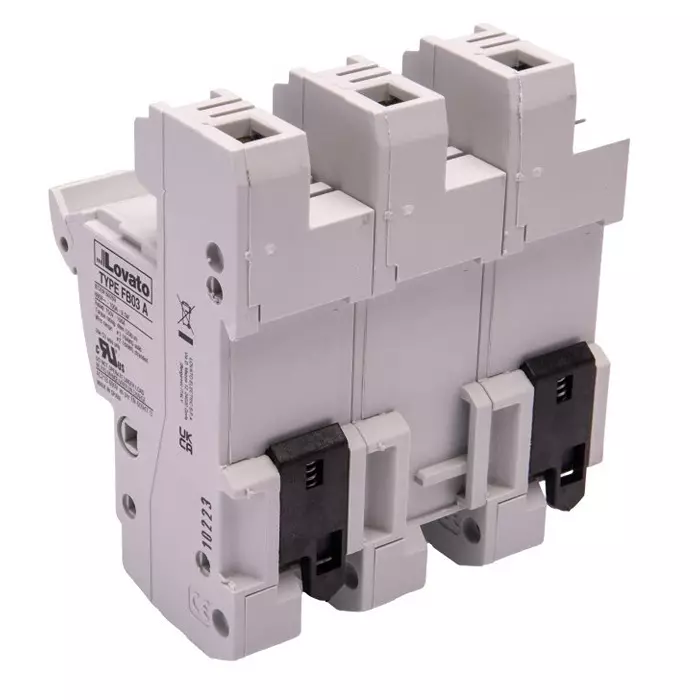 Lovato 100A Base Mount Fuse Holder for 22 x 58 mm Fuse, 3P, 690 V AC, FB03A3P