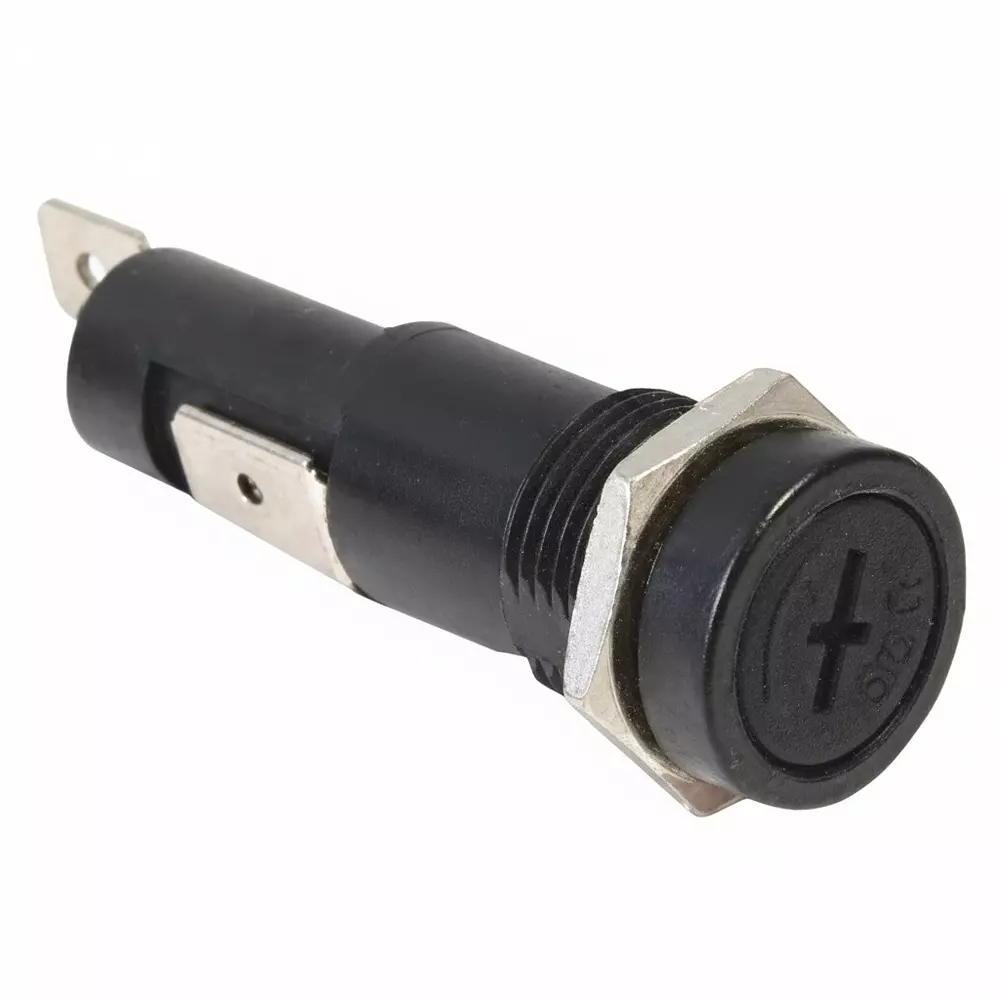 Shin Chin Fuse Holders Panel Mount 1 Pole 10 A Current Rating 32 VDC Voltage Rating, R3-61B