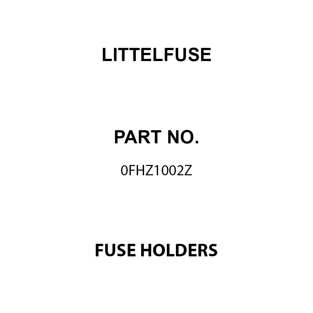 Littelfuse Fuse Holders Bolt Mount 7 Pole 400 A Current Rating 80 VDC Voltage Rating, 0FHZ1002Z