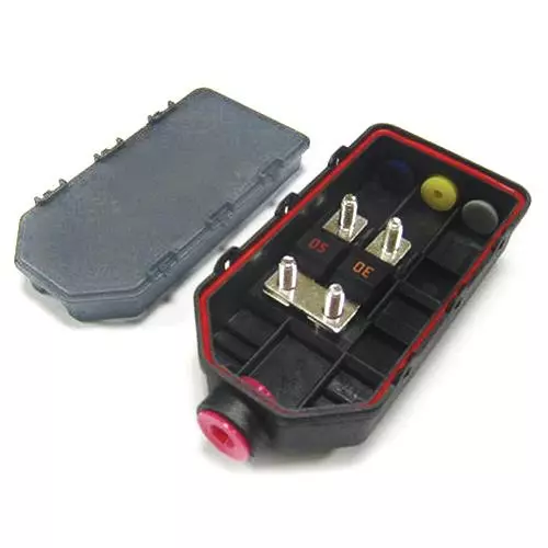 Littelfuse Fuse Holders Snap-On 3 Pole 200 A Current Rating 58 VDC Voltage Rating, 0HBF0001ZXBASE3