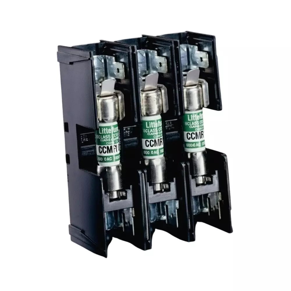 Littelfuse Fuse Blocks Panel Mount 3 Pole 30 A Current Rating 600 VAC/DC Voltage Rating, L60030C3SQ