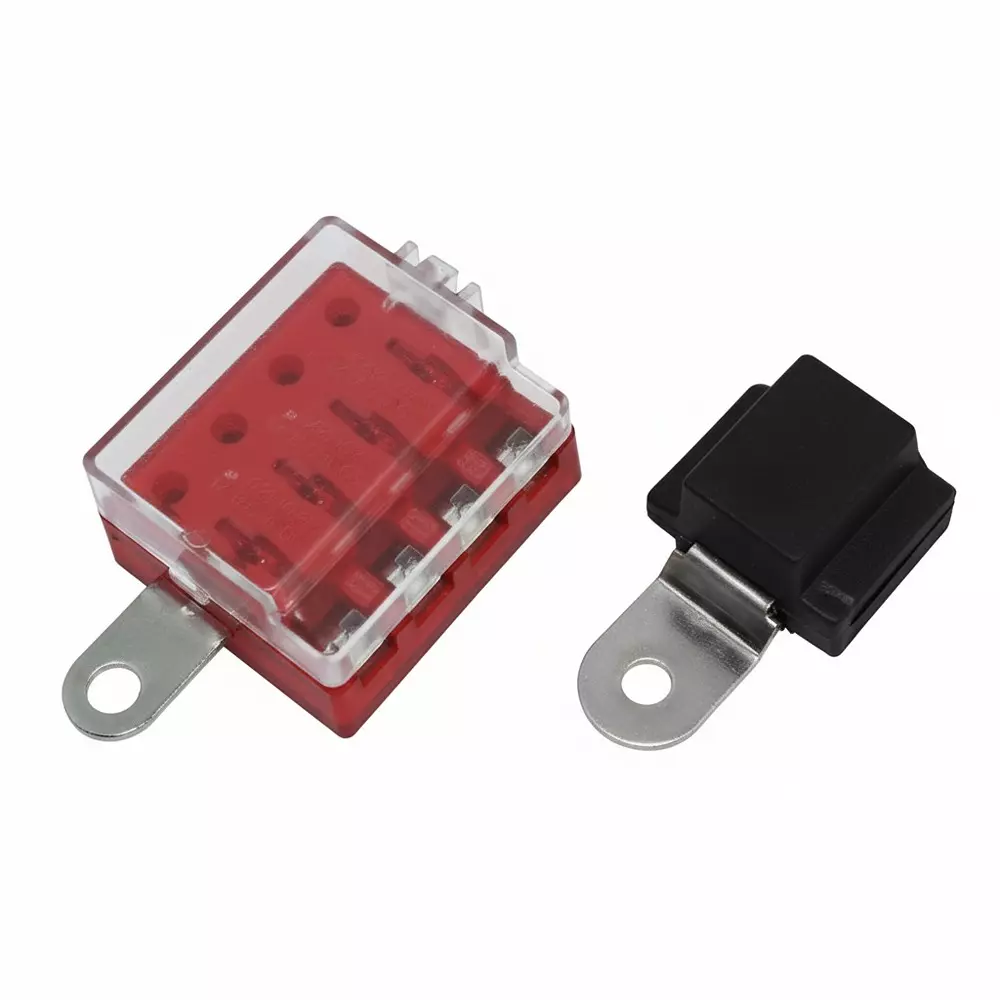 Shin Chin Fuse Blocks Chassis Mount 4 Pole 30 A Current Rating 32 VDC Voltage Rating, R3-108-07-3L104