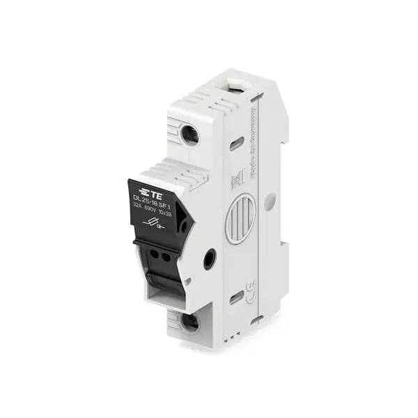 TE CONNECTIVITY Fuse Holders DIN Rail 1 Pole 32 A Current Rating 690 VAC/DC Voltage Rating, 1SNF100023R0000