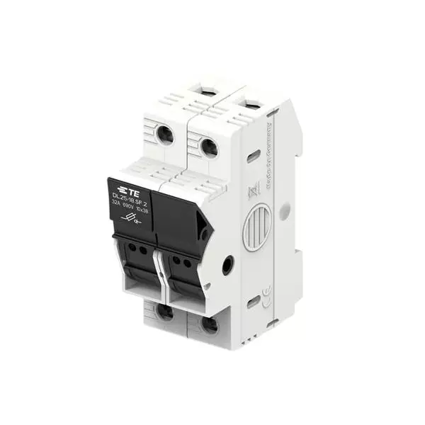 TE CONNECTIVITY Fuse Holders DIN Rail 2 Pole 32 A Current Rating 690 VAC/DC Voltage Rating, 1SNF100025R0000