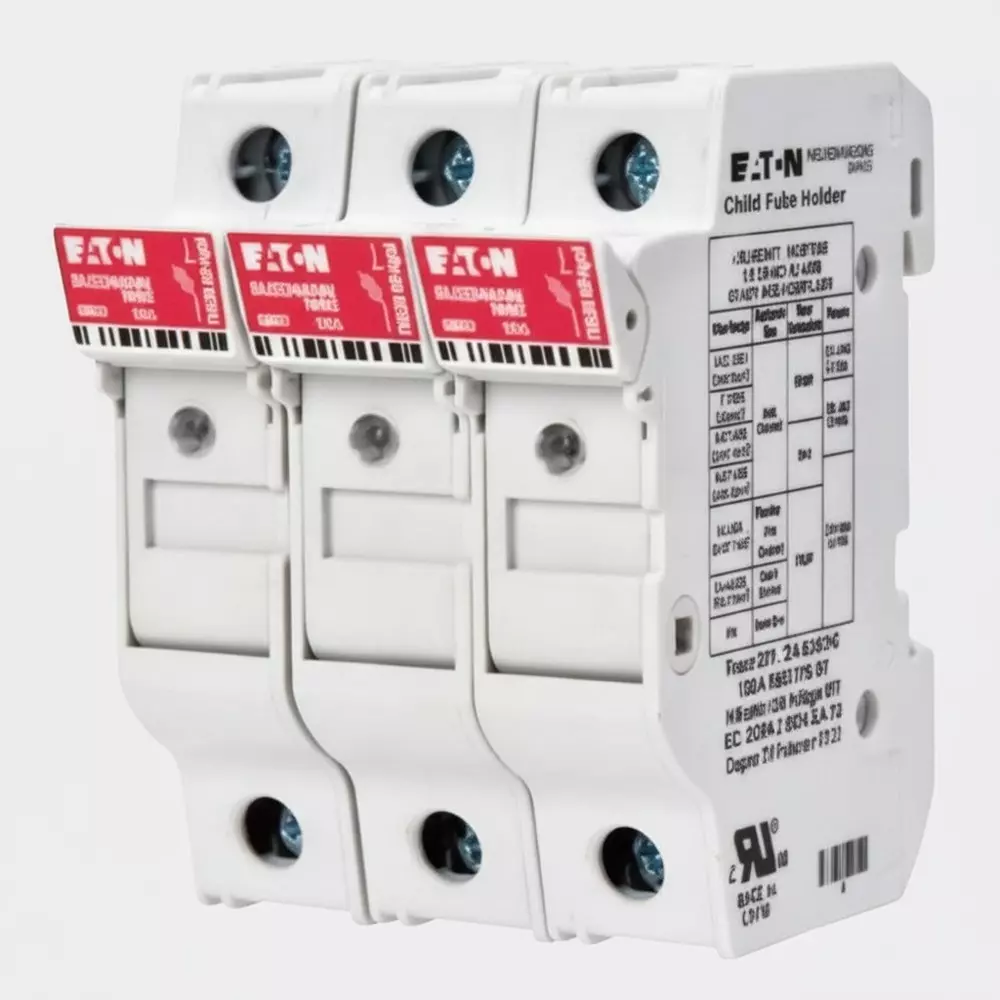 EATON Fuse Holders DIN Rail 4 Pole 30 A Current Rating 600 V Voltage Rating, CHM4DU