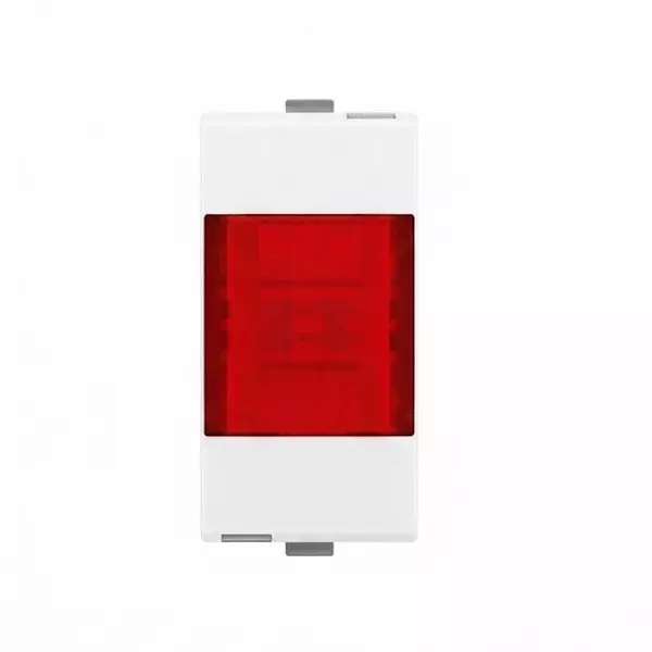 Goldmedal Curve Indicator with LED & Red Diffuser White Jazz 1 Module for Commecial and Industrial Use, 101093