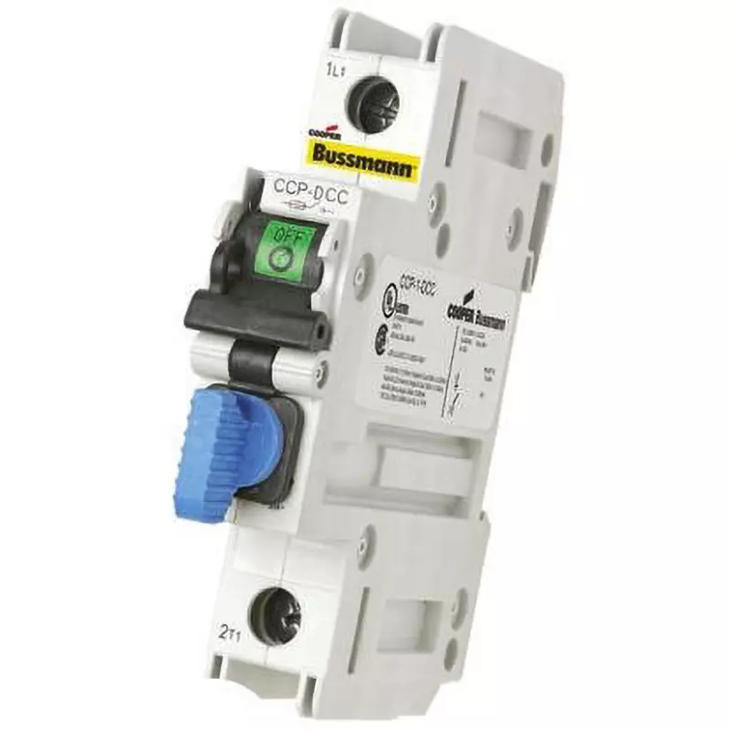 Cooper Bussmann Fuse Holder 80 DC V Rated Voltage 30 A Rated Current Φ10 x38 mm Applicable Fuse Tube Size, CCP-1-DCC