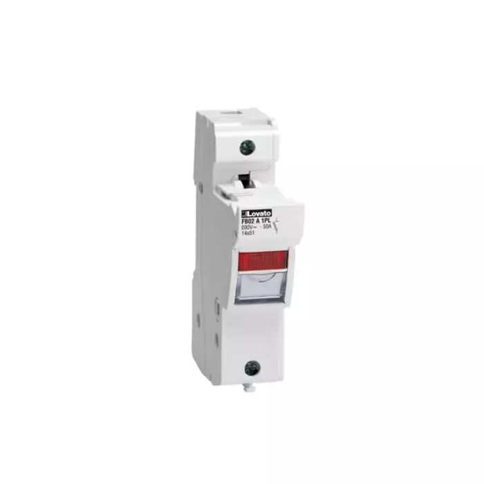 Lovato 50A Fuse Holder for 14 x 51 mm Fuse, 1P, 690 V AC, FB02A1PL